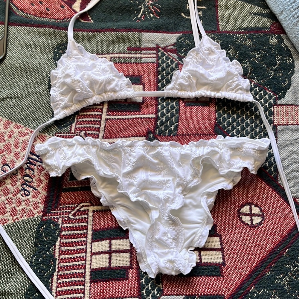 never been worn white Aerie bikini
